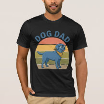 Rolig hundpappa T-shirt | Jag jobbar hårt så att m
