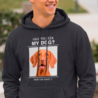 Rolig Hundpresent Hundfoto på Hoodie