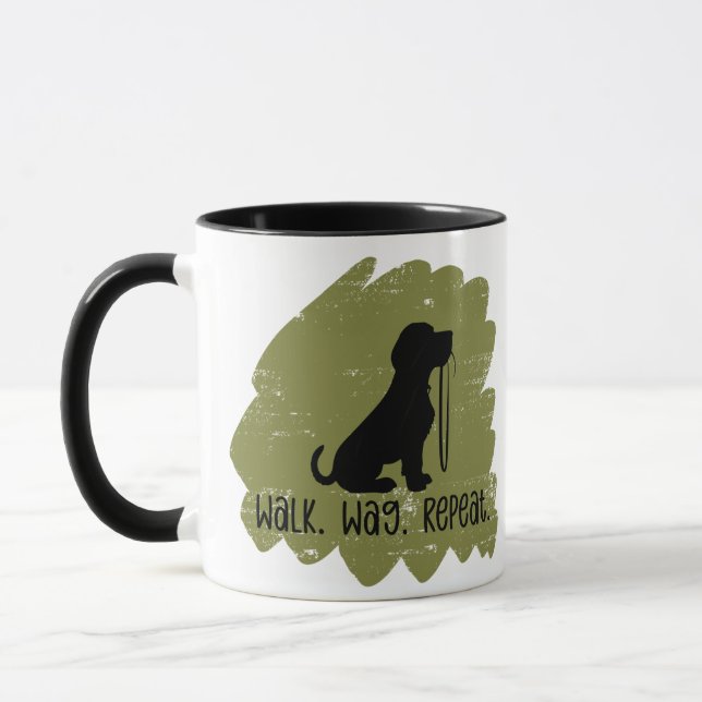 Rolig Hundpromenadör  Mugg (Vänster)
