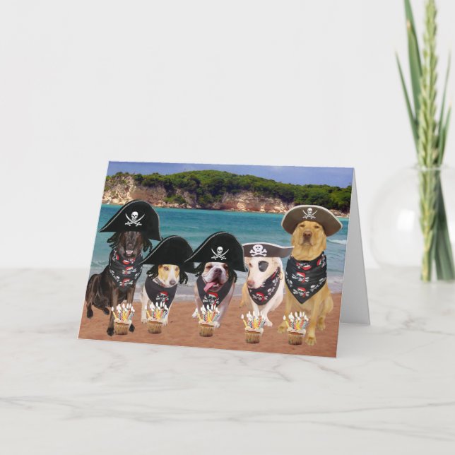 Rolig hundSeptember 19th födelsedag Kort (Framsida)