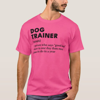Rolig Hundtränare Definition Svart retro T Shirt