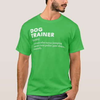 Rolig hundtränare - rolig definition vit text t shirt