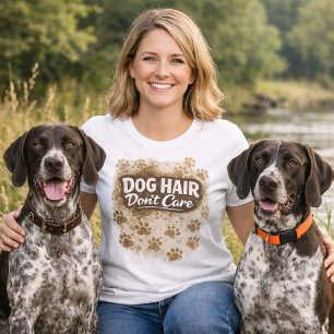 Rolig hundtröja / Hundhår spelar ingen roll Pun-sh T Shirt