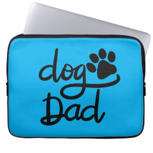 Rolig hundvalpsavtryck Hundpappa Laptop Fodral
