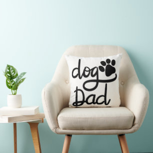 Rolig hundvalpsavtryck pappa till hund kudde