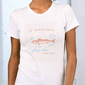 Rolig hungrig matro t-shirt köks humor present