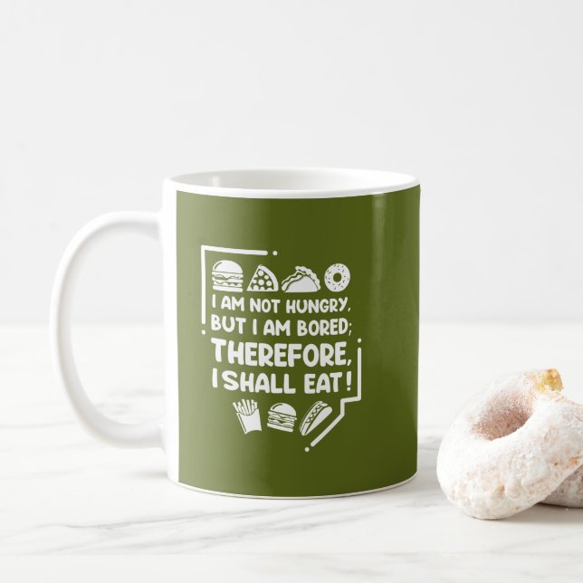 Rolig - Hungrig, Uttråkad & Äter Därför Kaffemugg (Med munk)
