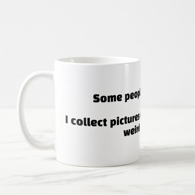 Rolig husdjurs humor kaffemugg (Vänster)