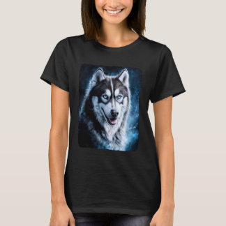 Rolig Husky Hund Design för Hundälskare T Shirt