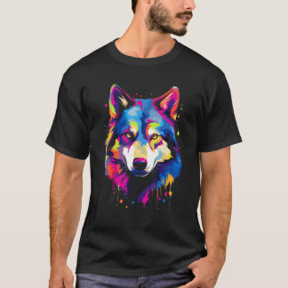Rolig Husky hund sällskapsdjur hund T Shirt