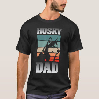 Rolig Husky Pappa Husdjur Ägare Män Hund Djurälska T Shirt
