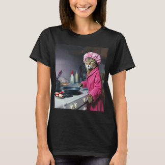 Rolig husmor Katt Meme Gen Z Brainrot T-Shirt
