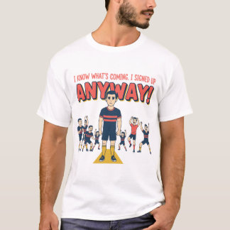 Rolig Hybrid Idrottare Jag Anmälde Mig Ändå Loppda T Shirt