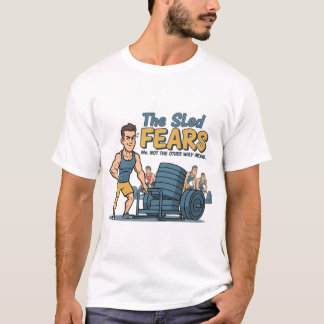 Rolig Hybrid Idrottsman Rädd för Släden Släden Knu T Shirt