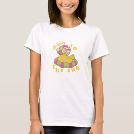 Rolig i solen gummiand t shirt
