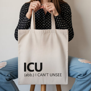 Rolig ICU-sjuksköterska handväskaspresent till hen Tygkasse