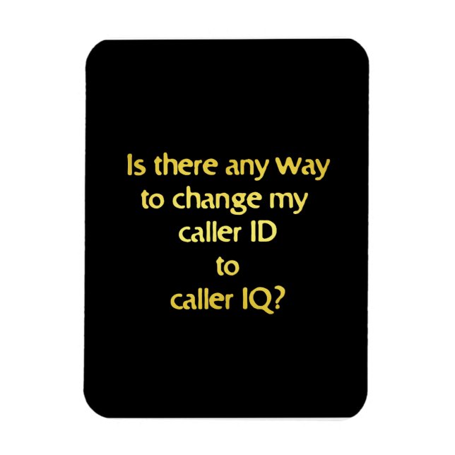 Rolig ID till IQ skämt Magnet (Vertikal)
