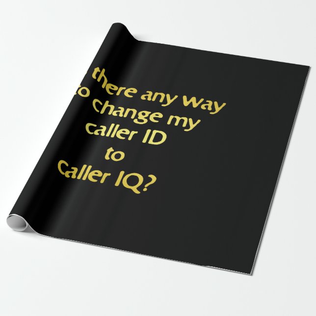 Rolig ID till IQ skämt Presentpapper (Utrullad)