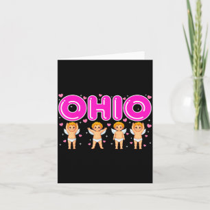 Rolig idisslande Ohio Mellanvästern Party O-h-i-o Kort
