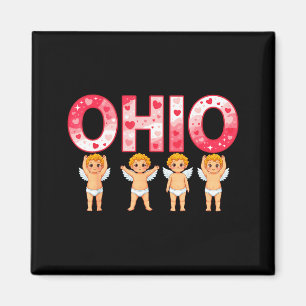 Rolig idisslande Ohio Mellanvästern Party O-h-i-o Magnet