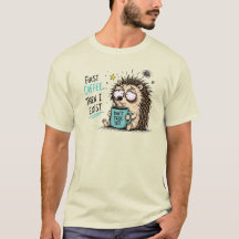 Rolig Igelkott Kaffe Älskare Design 