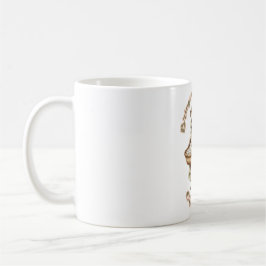 Rolig Igelkott som Tar med Brickorna Mahjong Kaffemugg
