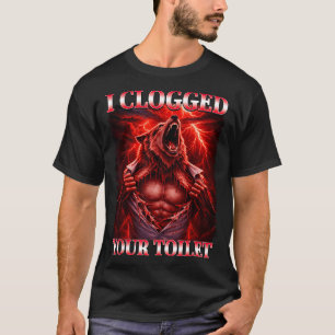 Rolig igensatt toalett alpha varg meme hjärnrot t shirt