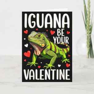 Rolig Iguana Var Din Alla Hjärtans Dag Kort