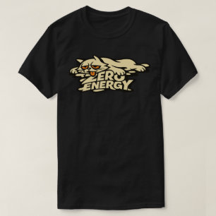 Rolig illustration av katt med noll energi som smä t shirt