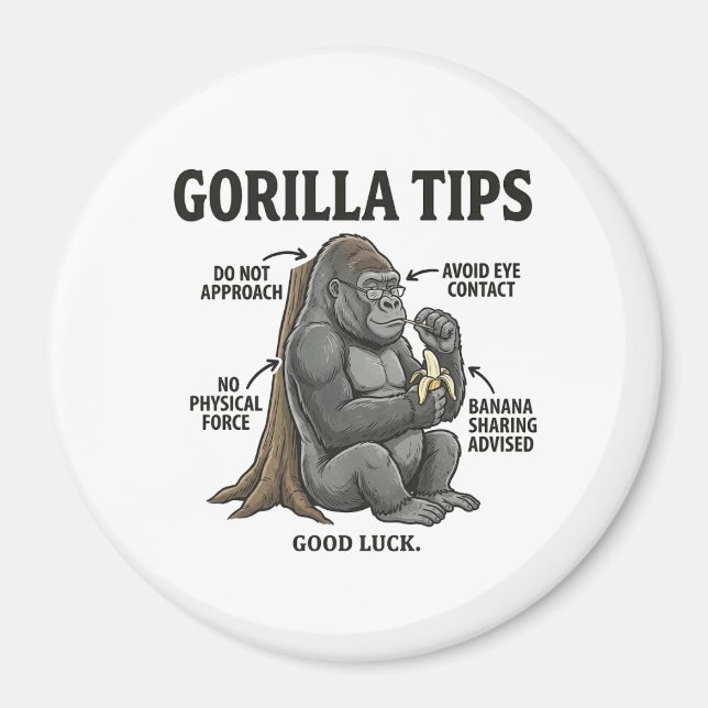 Rolig Illustrationsgrafik för Säkerhetstips om Gor Magnet (Framsidan)