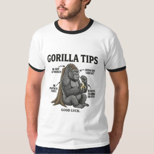 Rolig Illustrationsgrafik för Säkerhetstips om Gor T Shirt