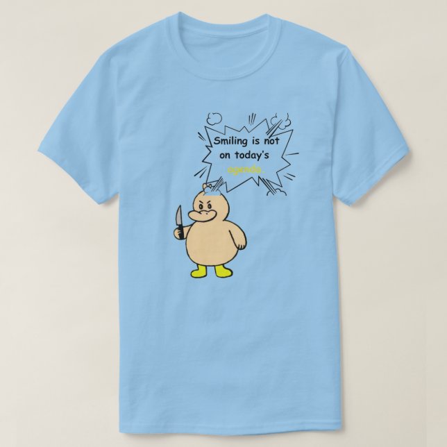 Rolig Ilsken Anka  T Shirt (Design framsida)
