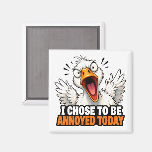 Rolig Ilsken Gås - Jag väljer Att Vara Irriterad I Magnet