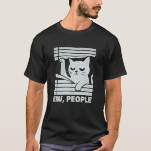 Rolig Ilsken Katt Usch Människor T Shirt