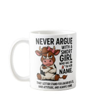 Rolig Ilsken Ko Mug – Diskutera Aldrig Med Kort Tj