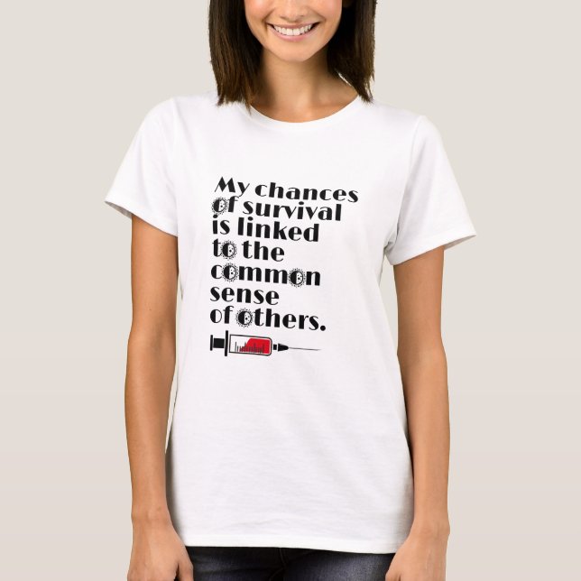 Rolig immunisering t shirt (Framsida)