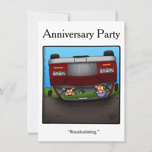 Rolig inbjudan till 50-årsfirande party (Framsida)