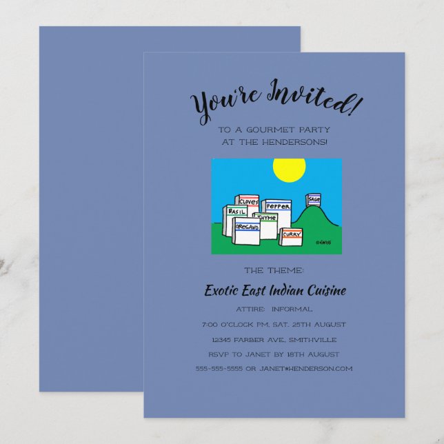 Rolig Inbjudningar (Fram/baksida)