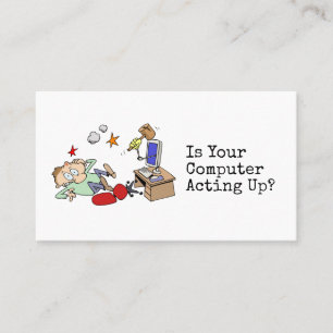 Rolig informell datorspecialist visitkort