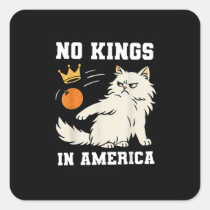 Rolig Inga Kungar i Amerika Retro Klassisk Stil Fyrkantigt Klistermärke