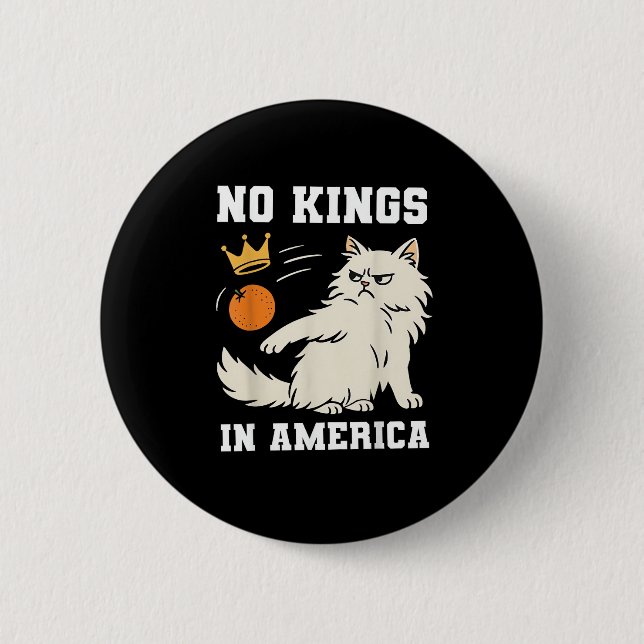 Rolig Inga Kungar i Amerika Retro Klassisk Stil Knapp (Framsida)