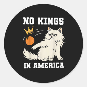 Rolig Inga Kungar i Amerika Retro Klassisk Stil Runt Klistermärke