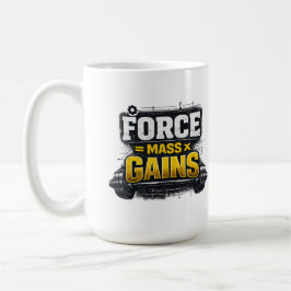 Rolig ingenjörs gymtröja Kraft Massor Förstärkning Kaffemugg