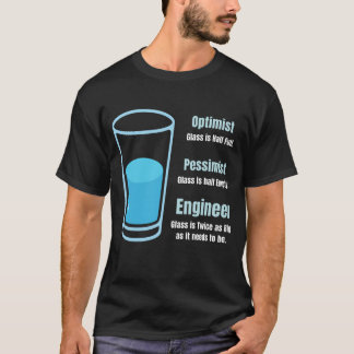 Rolig ingenjörsglas dubbelt så stort som det behöv t shirt