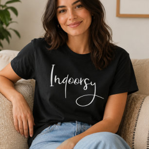 Rolig Inomhusskript T Shirt