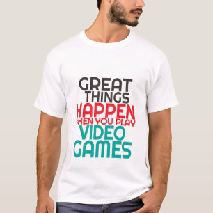Rolig inspirera GamerscitationsteckenT-tröja Tee Shirt