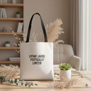 Rolig inspirerande humorcitat typografi tygkasse
