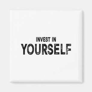 Rolig Inspirerande Och Motiverande Gåva Investera Magnet