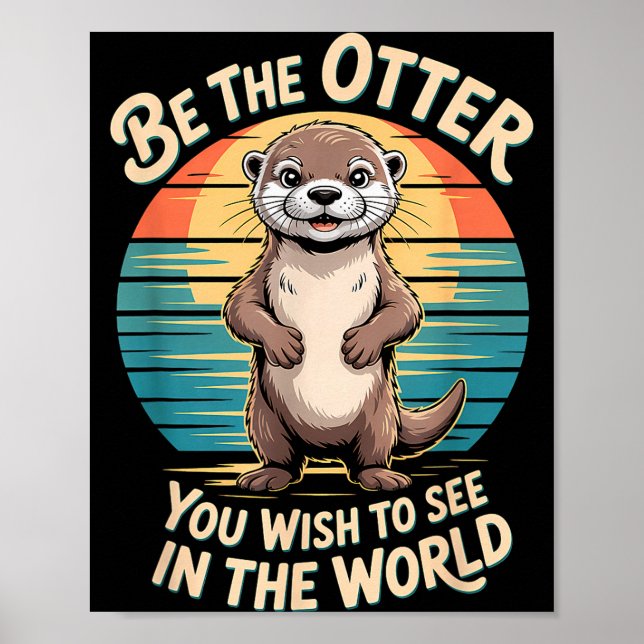 Rolig Inspirerande Utter Positivitet Motiverande  Poster (Framsidan)
