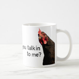 Rolig inställninghöna - dig talkin till mig? kaffemugg